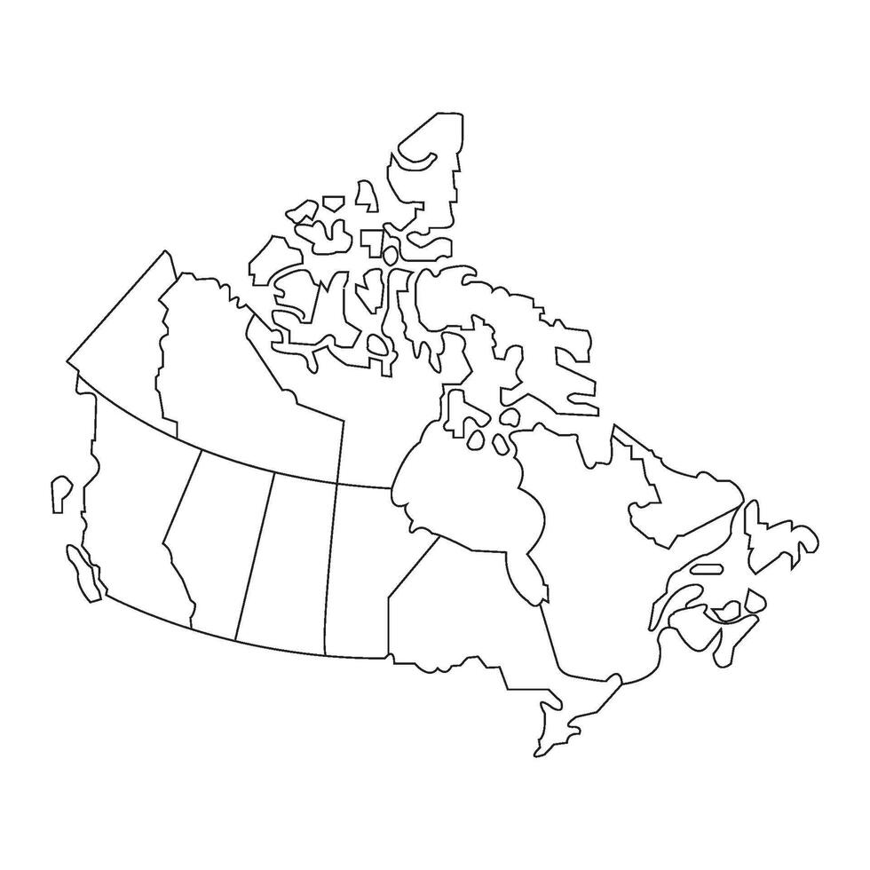 Canada Map icon vector