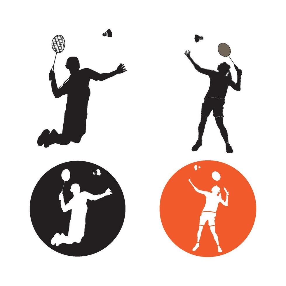 badminton icon design vector