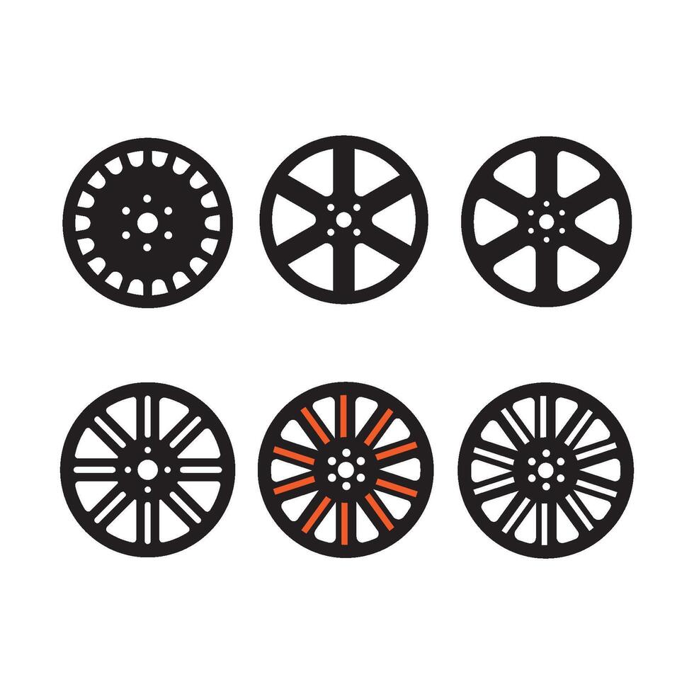 car rim icon vector