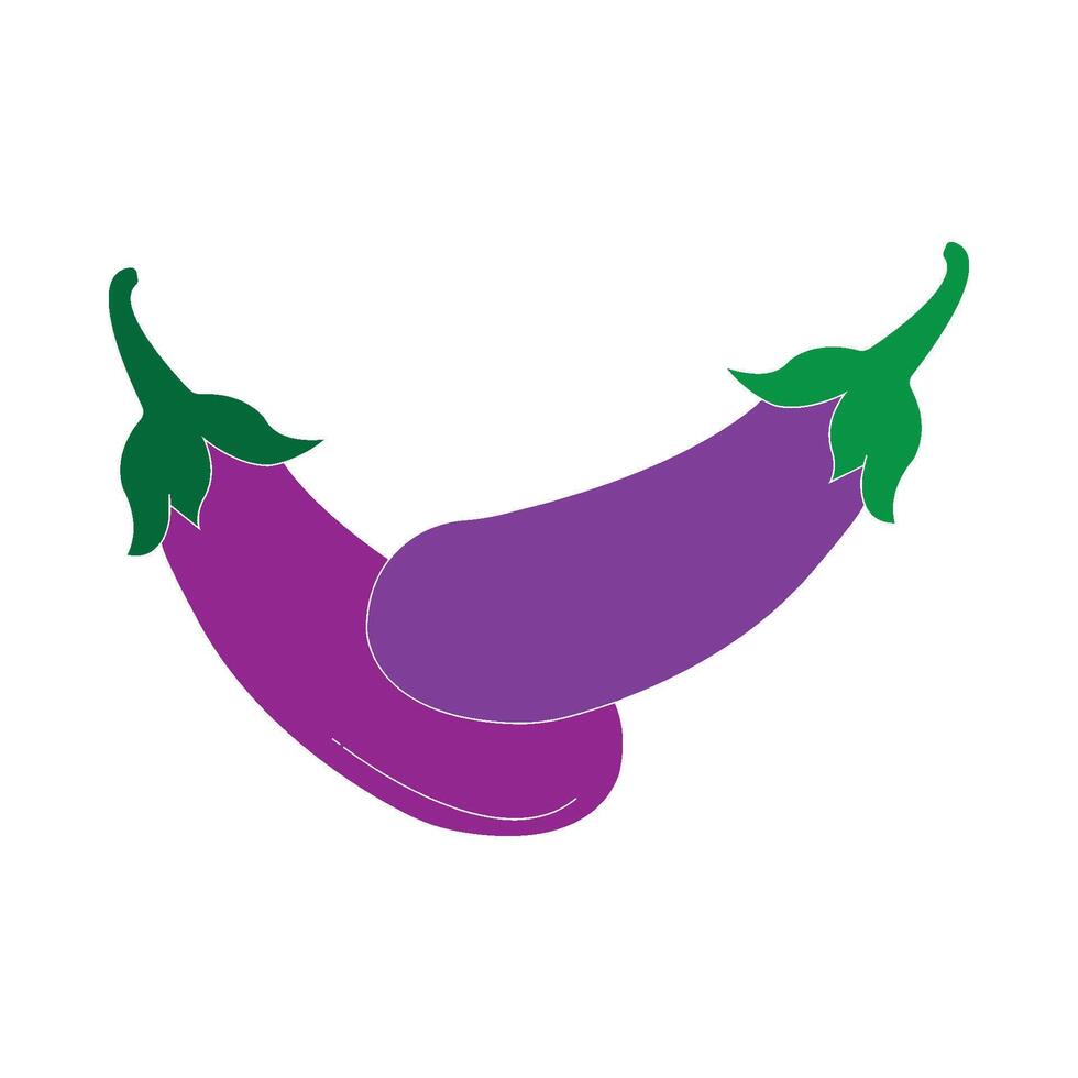 eggplant icon design vector