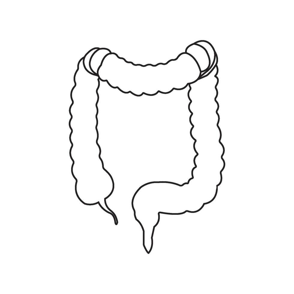 intestines icon design vector