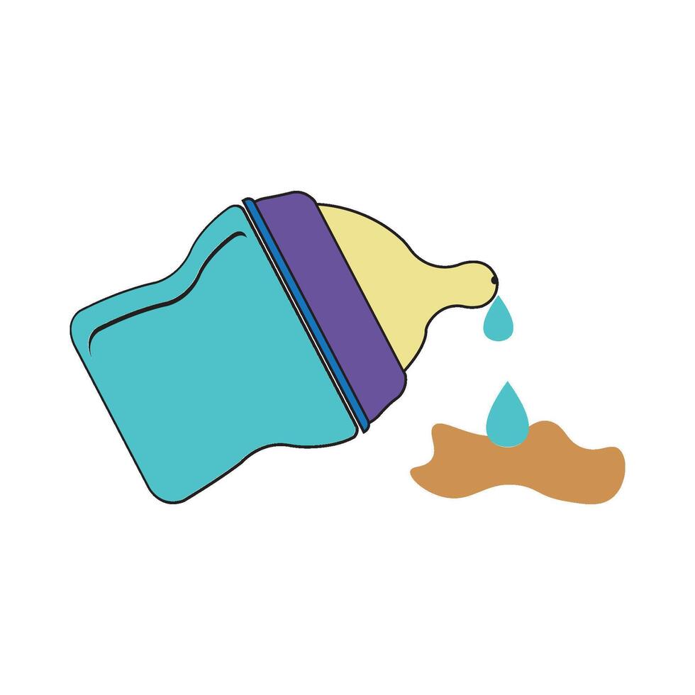 bottle of milk icon vector