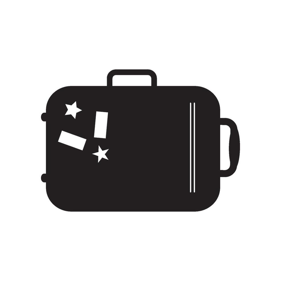suitcase icon design vector