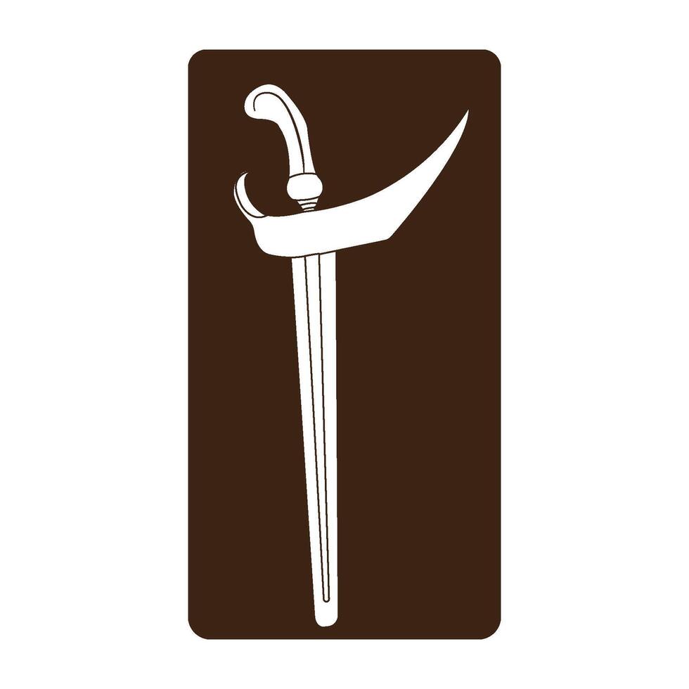 keris traditional weapon icon vector