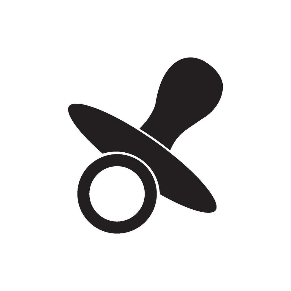 baby pacifier icon vector