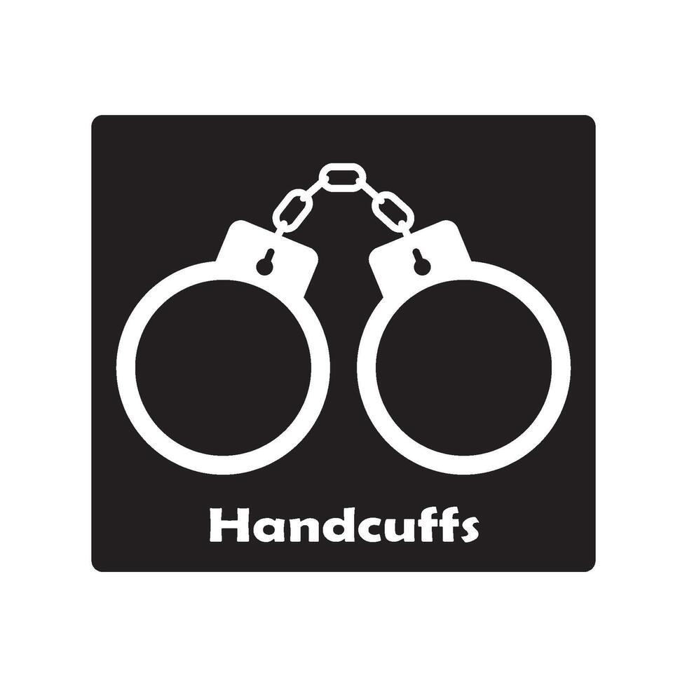 handcuffs icon design vector