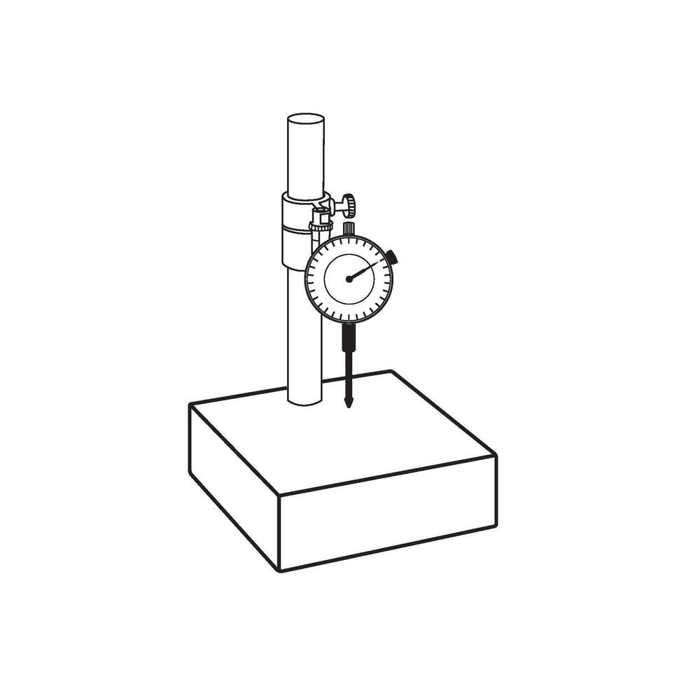 Dial indicator icon vector