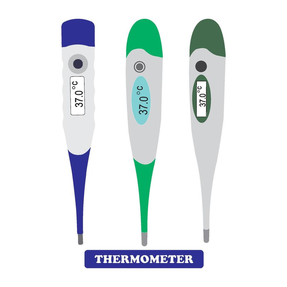 digital thermometer icon vector