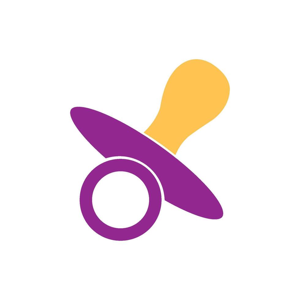 baby pacifier icon vector