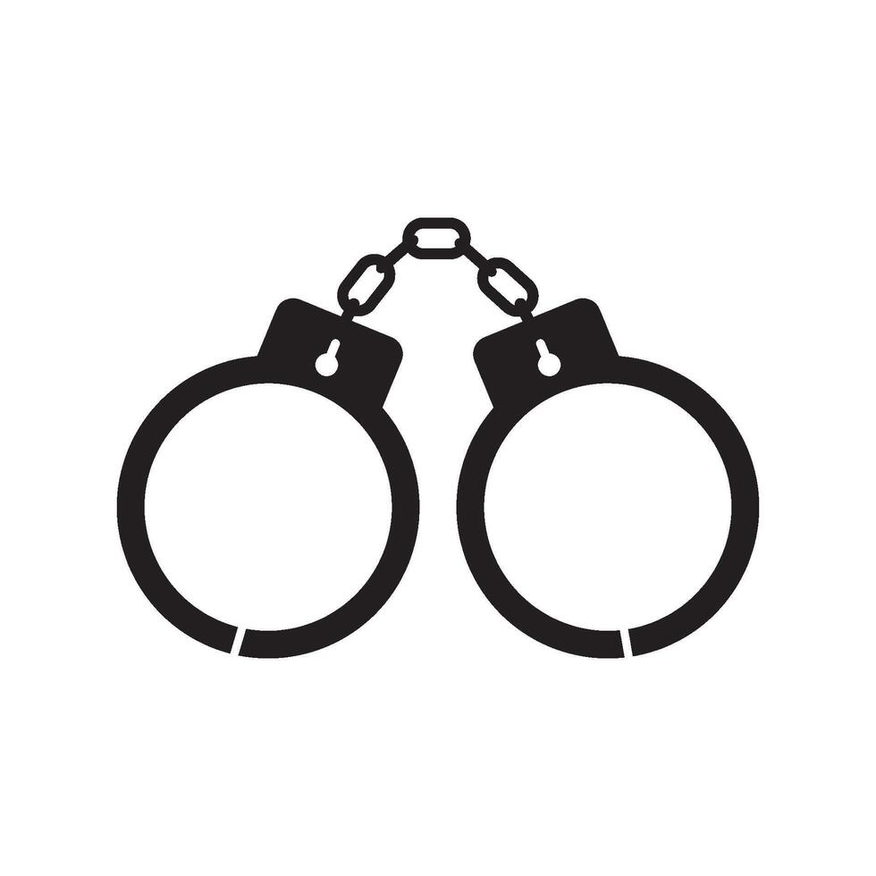 handcuffs icon design vector