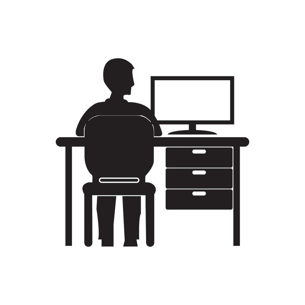 work from home logo vector