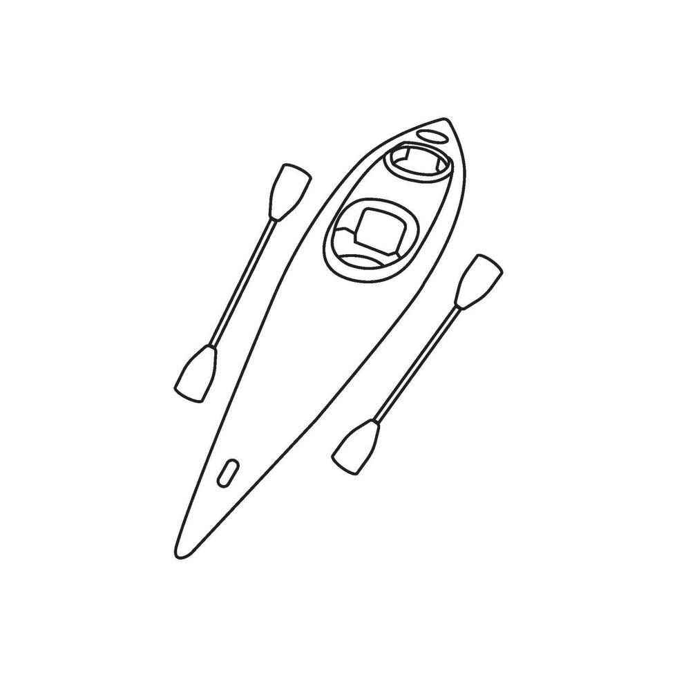 kayaking icon design vector
