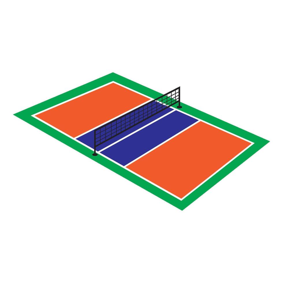 volleyball court icon vector