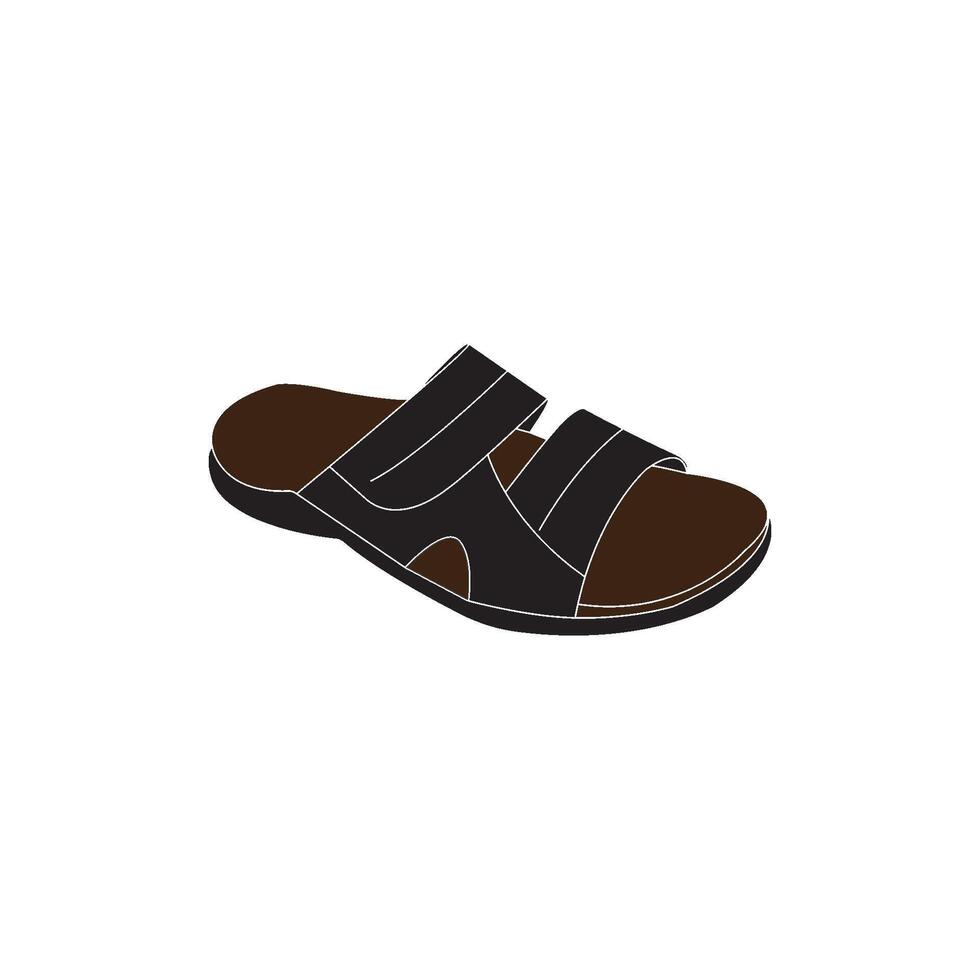 men's sandals icon vector