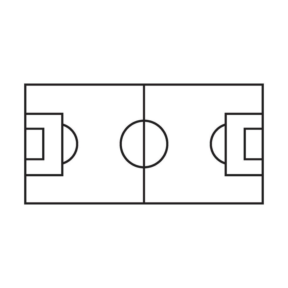football field icon vector