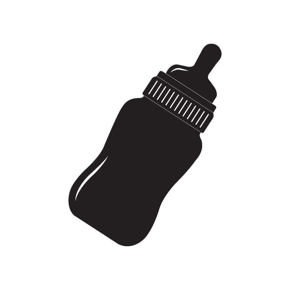 bottle of milk icon vector