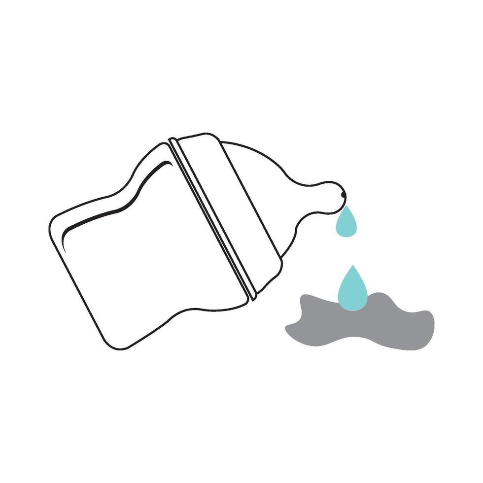 bottle of milk icon vector