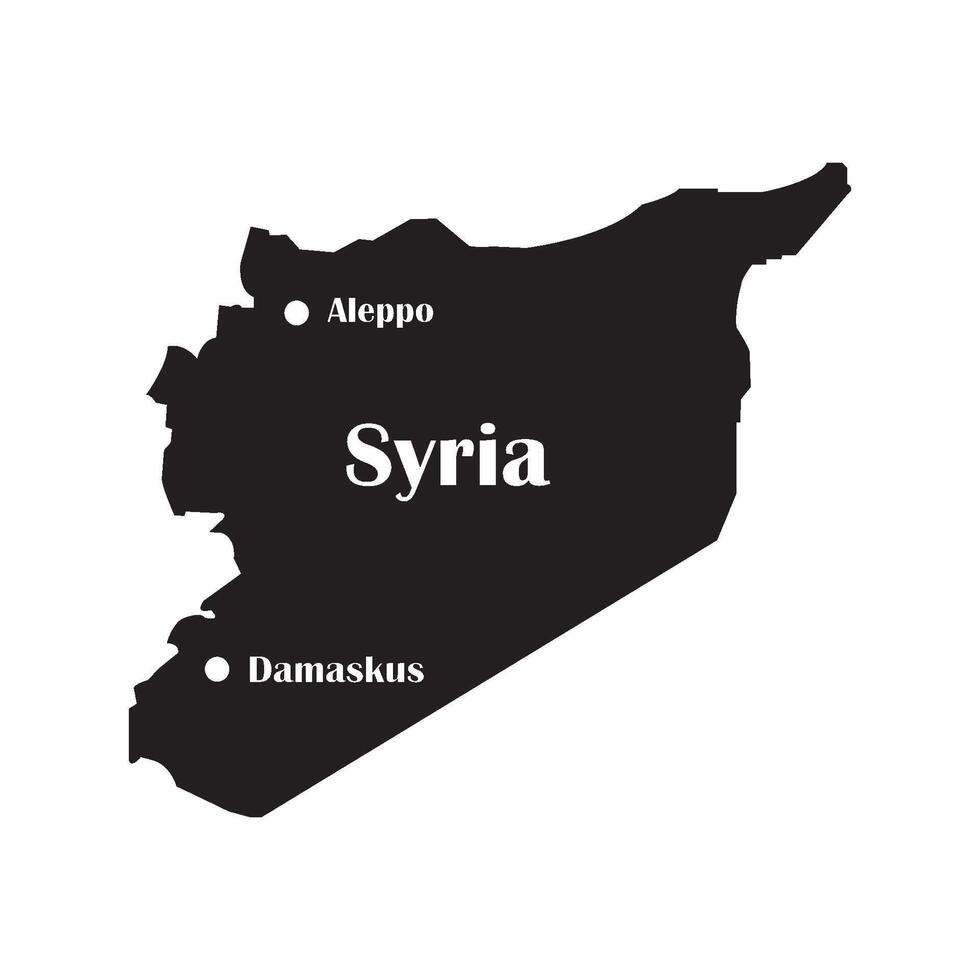 syria country map icon vector