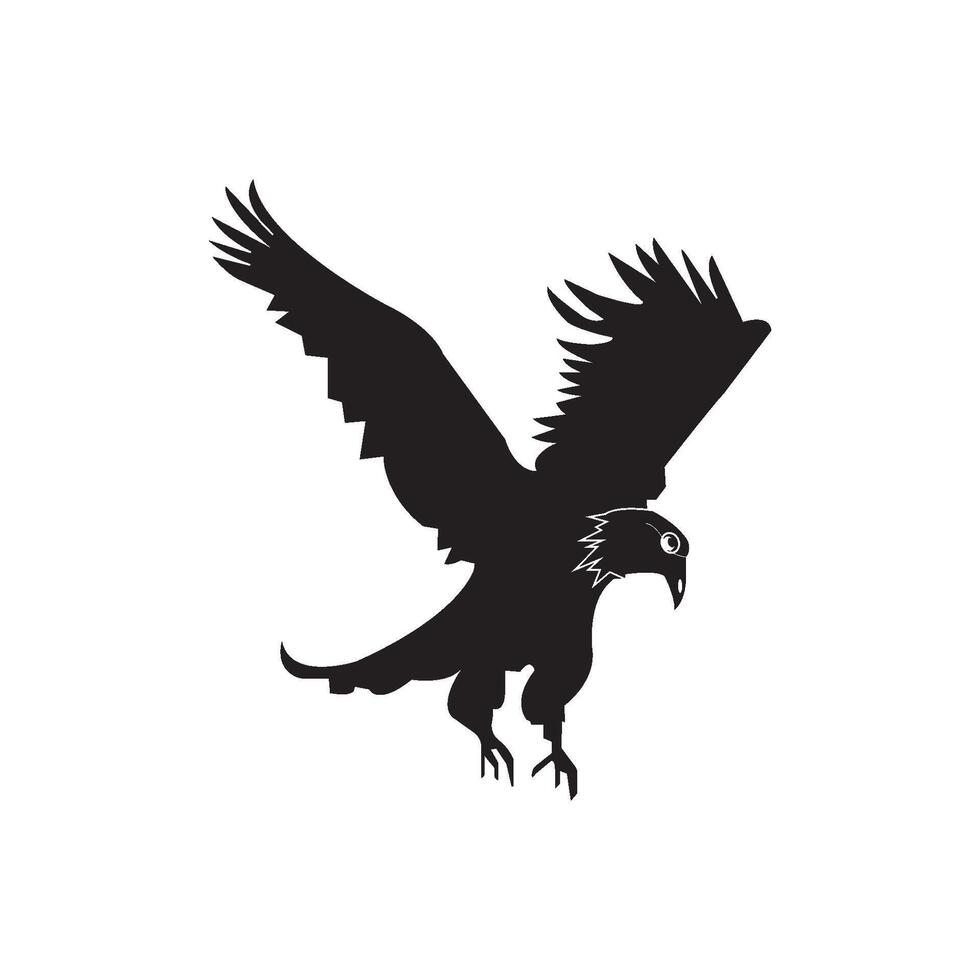 flying eagle icon vector