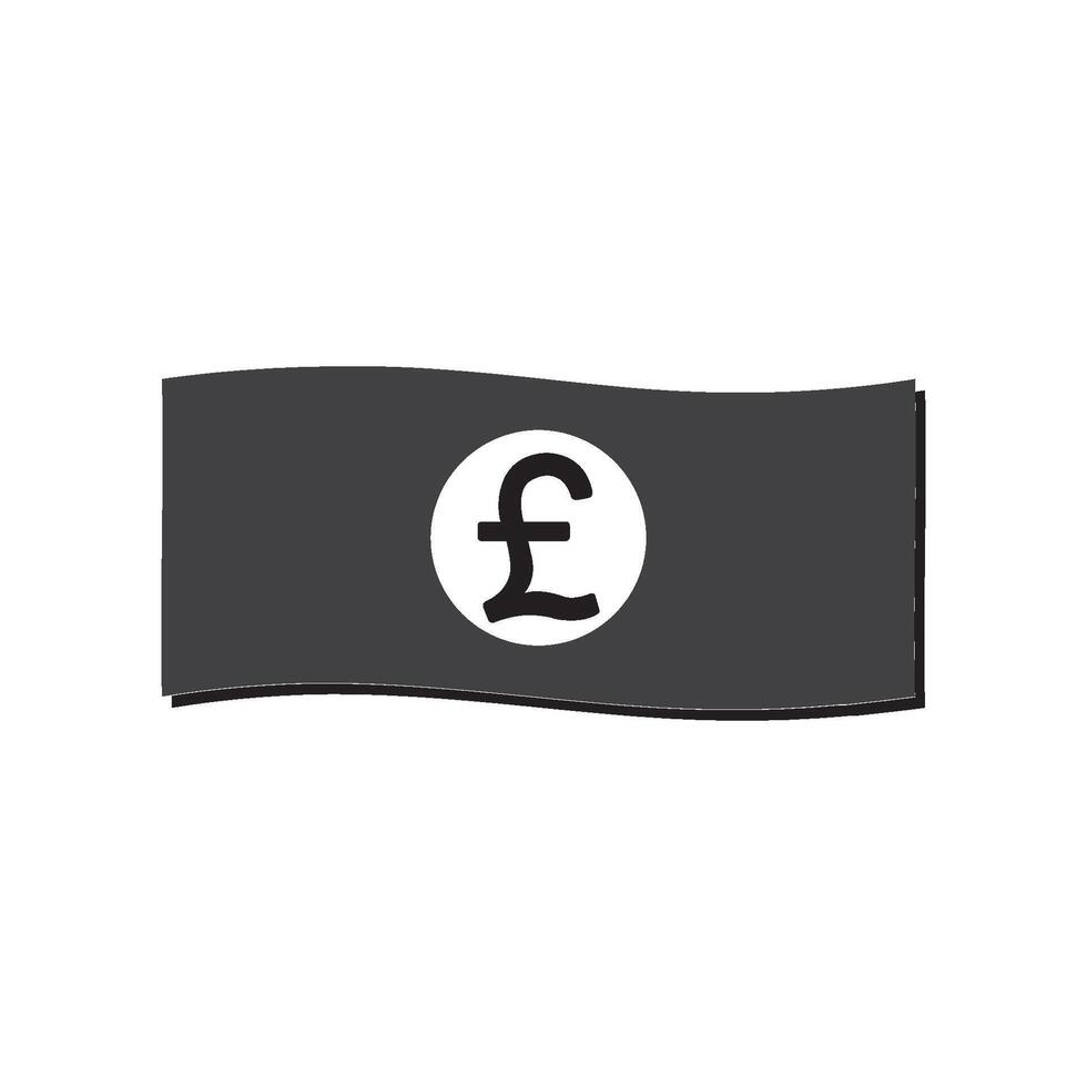 pound currency icon vector
