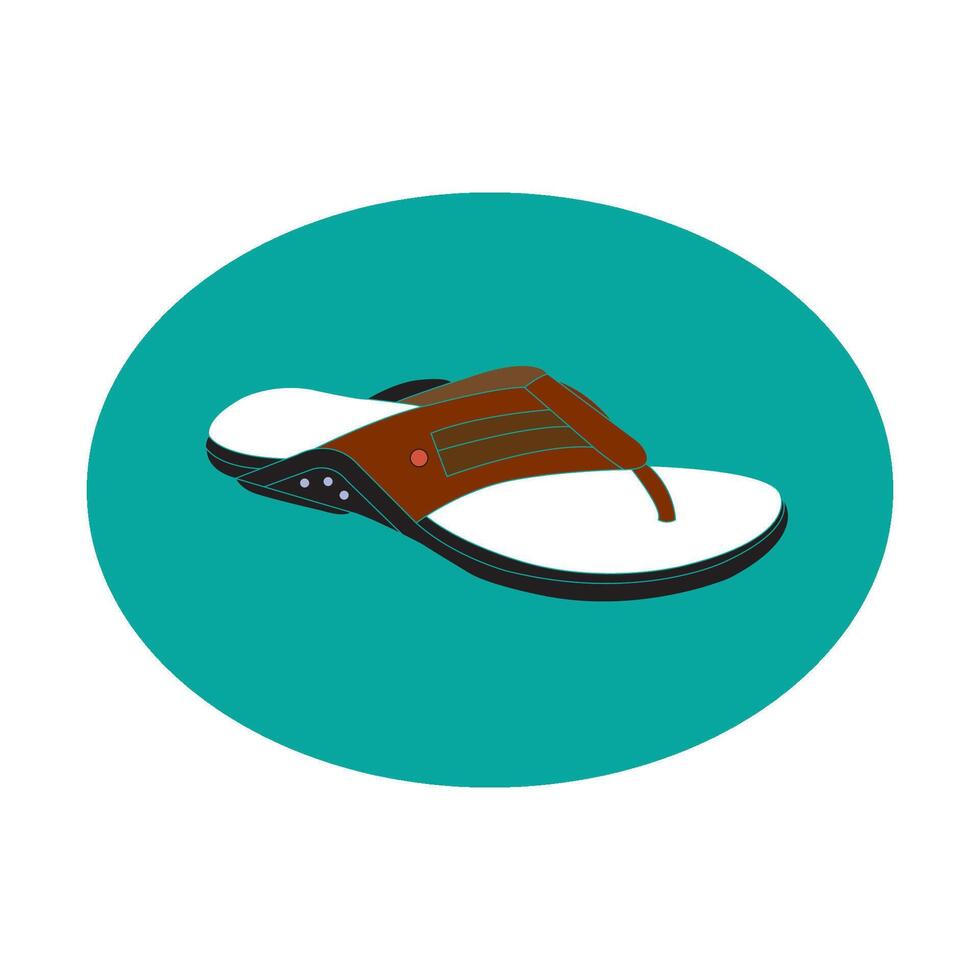 men's sandals icon vector