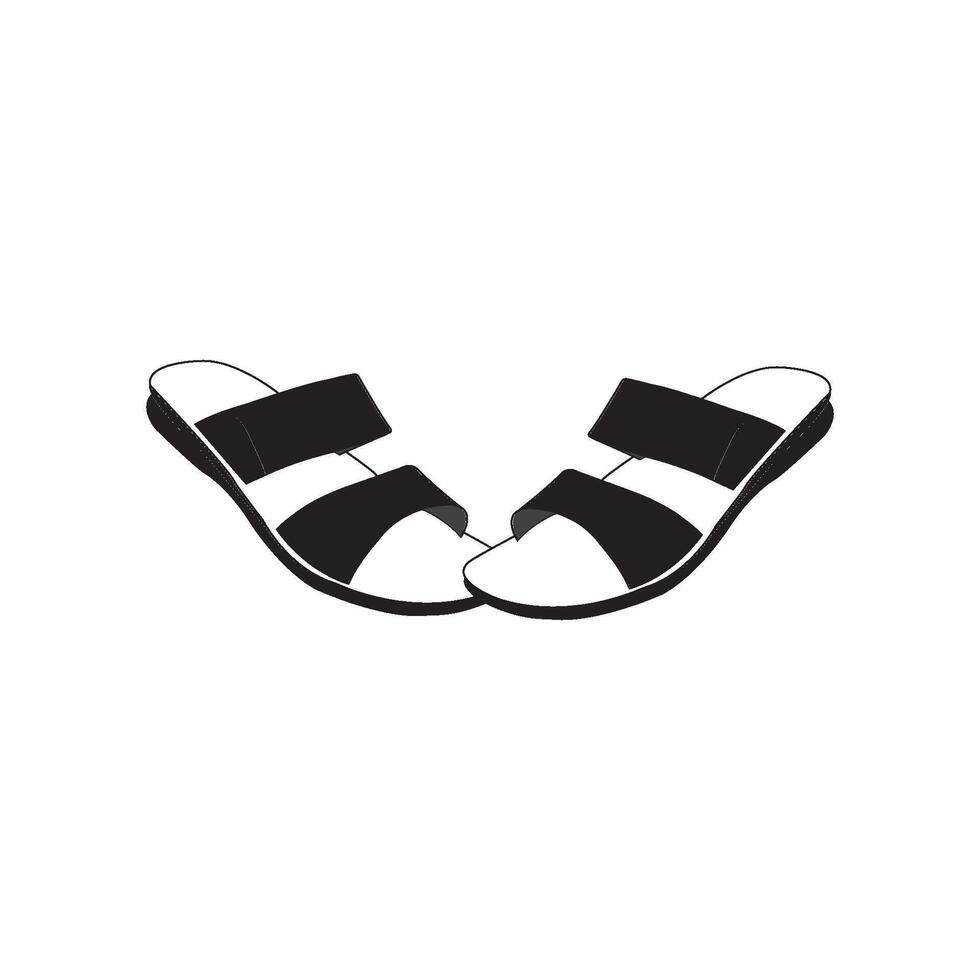 men's sandals icon vector