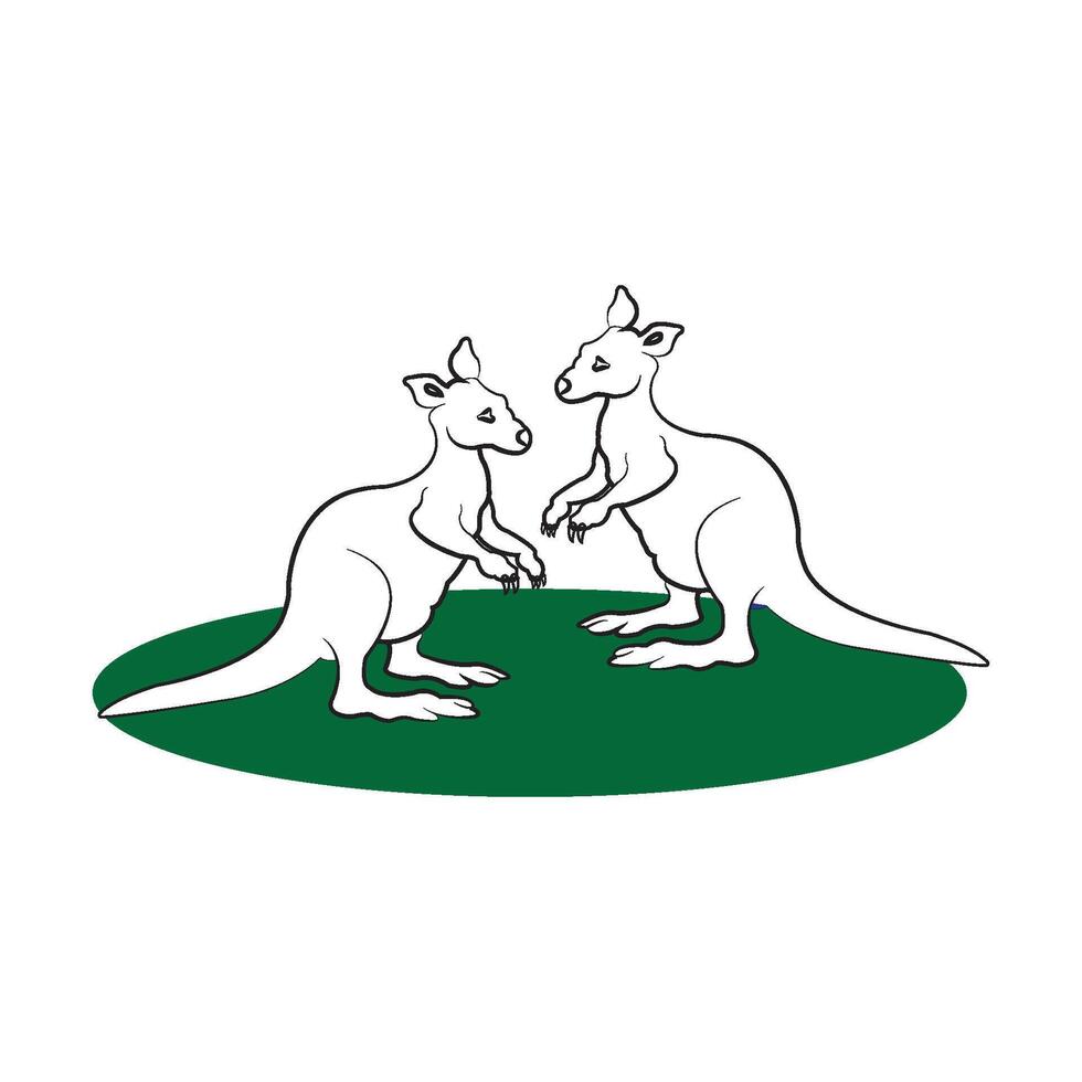kangaroo icon design vector