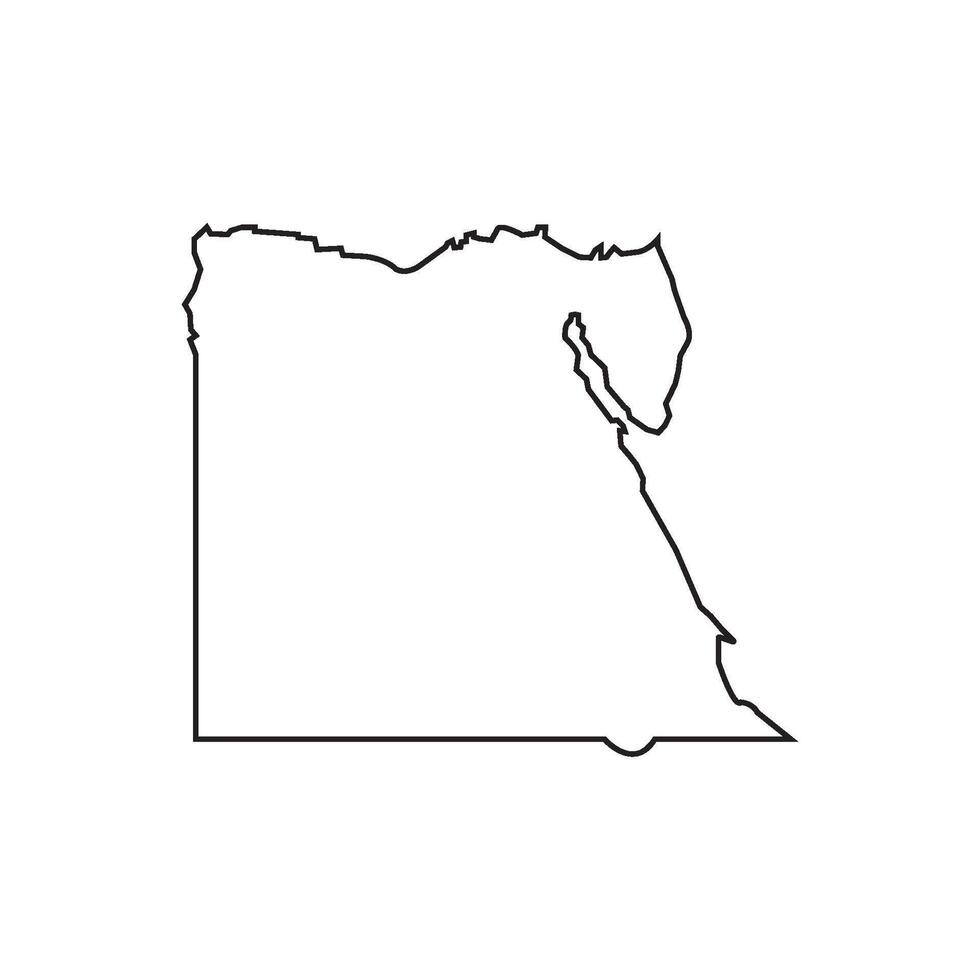 egypt map icon vector
