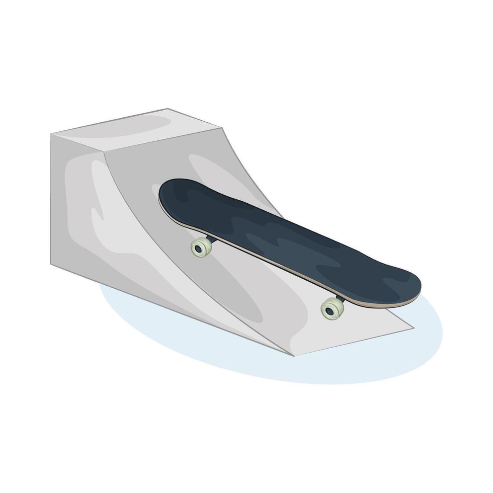 Illustration of skate park vector
