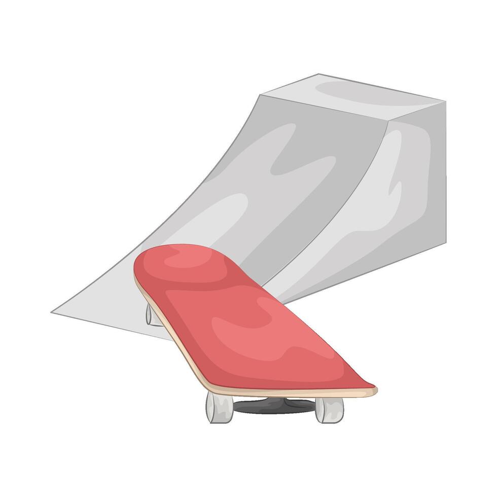 Illustration of skate park vector