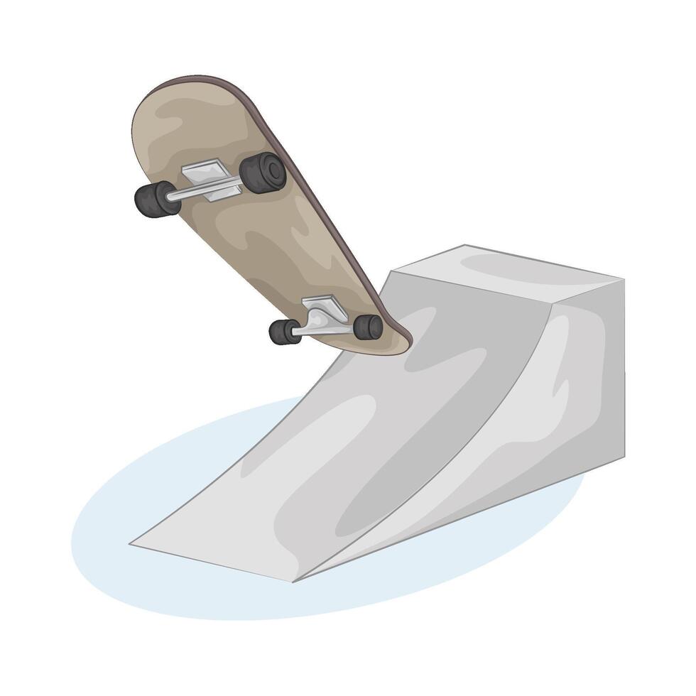 Illustration of skate park vector