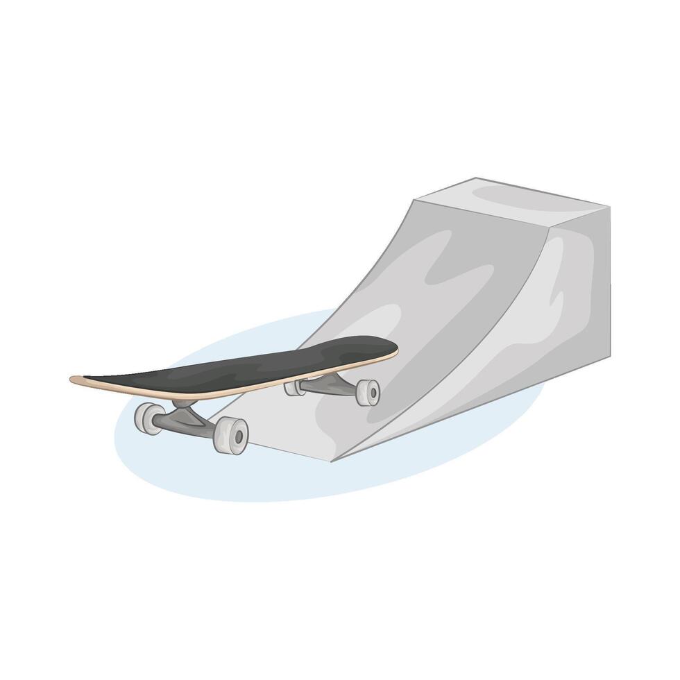 Illustration of skate park vector