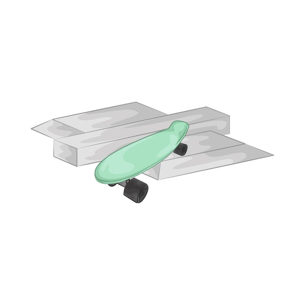Illustration of skate park vector