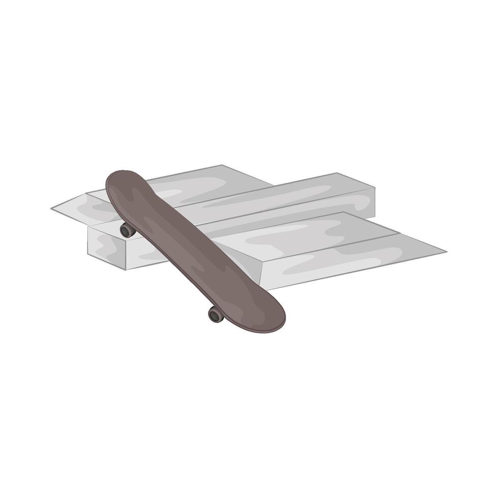 Illustration of skate park vector