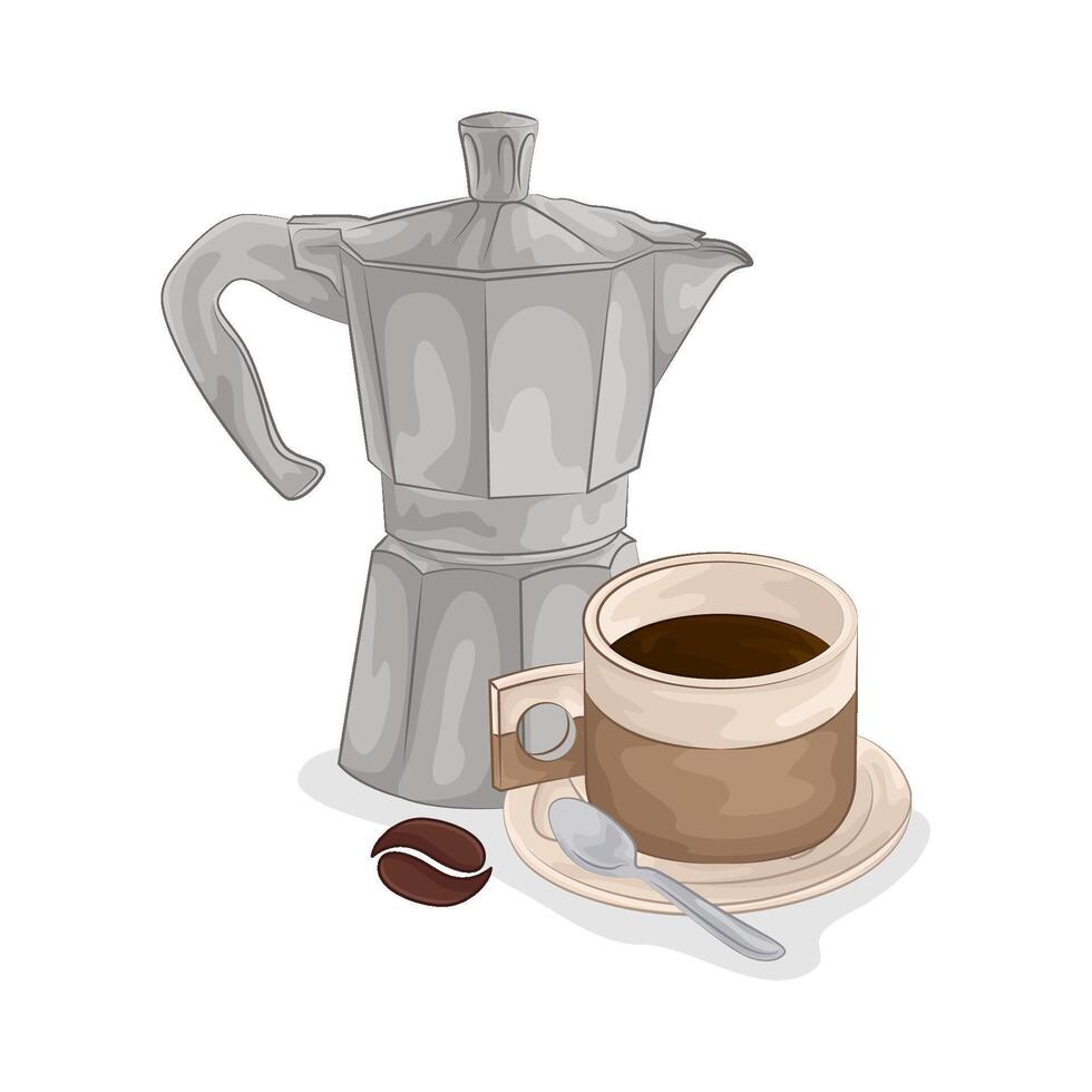 Illustration of coffee cup vector