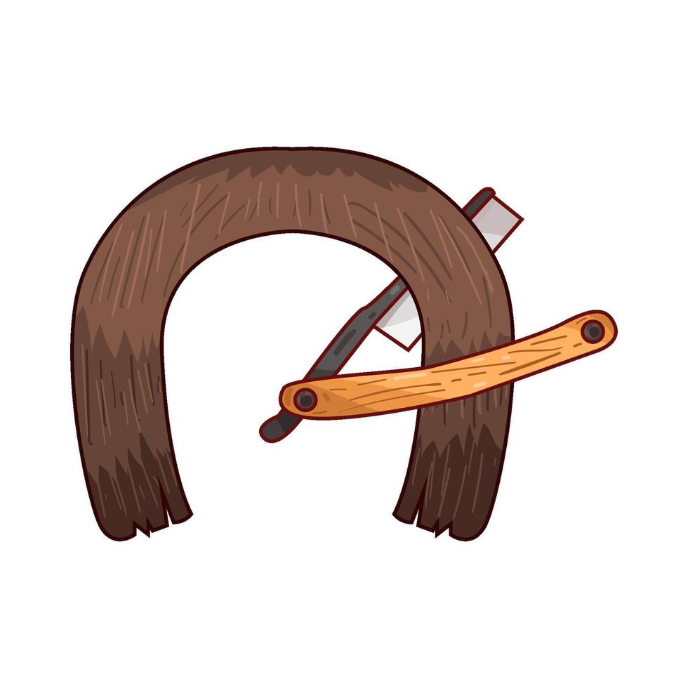 Illustration of mustache vector