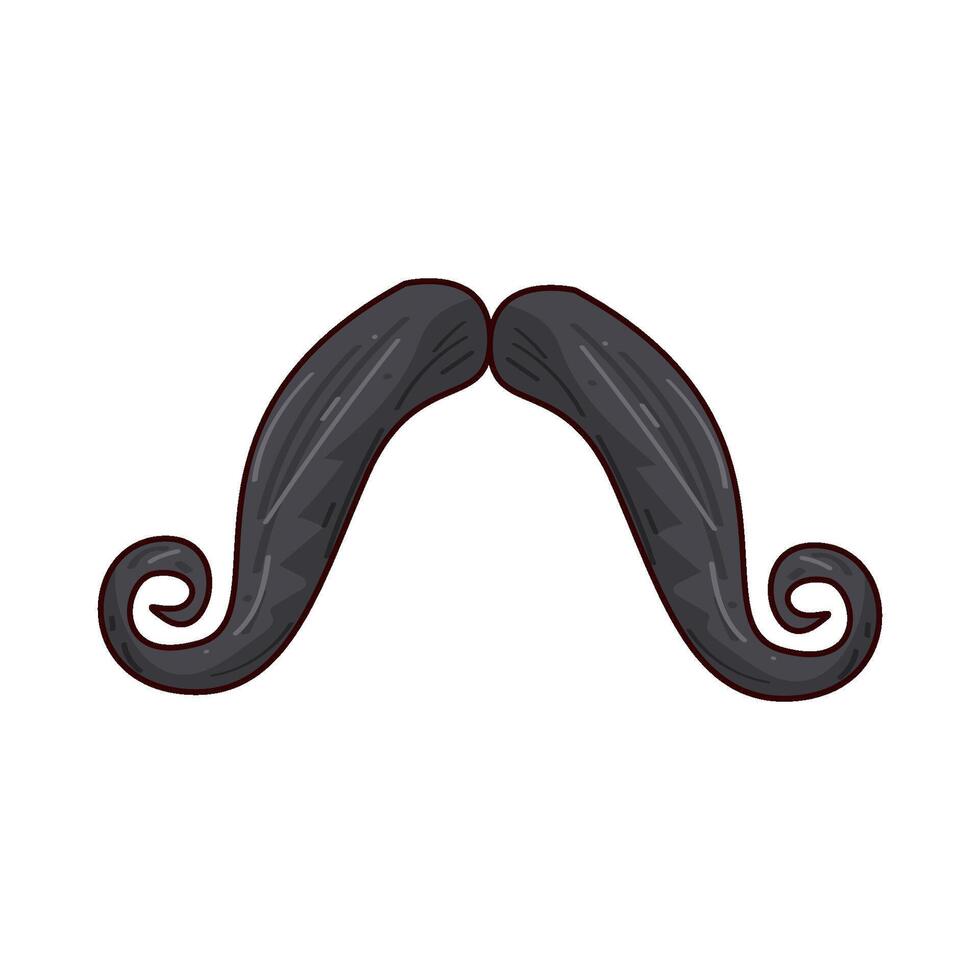 Illustration of mustache vector