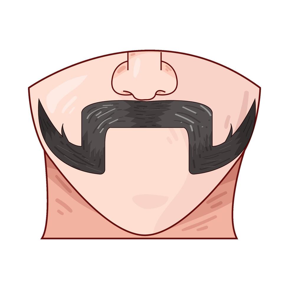 Illustration of mustache vector