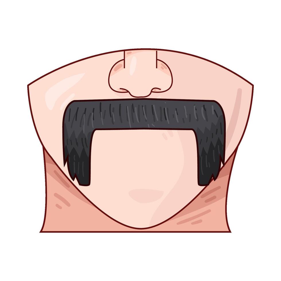 Illustration of mustache vector