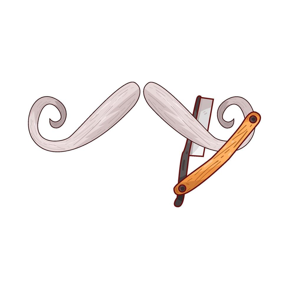 Illustration of mustache vector