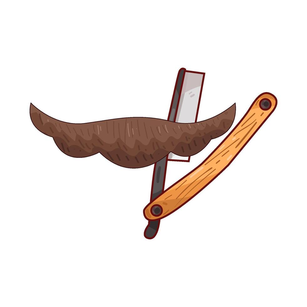 Illustration of mustache vector