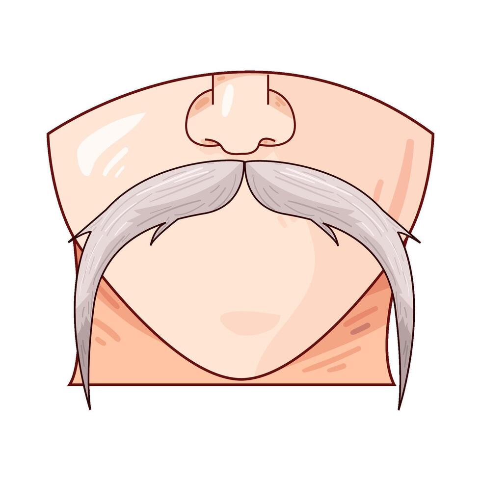 Illustration of mustache vector