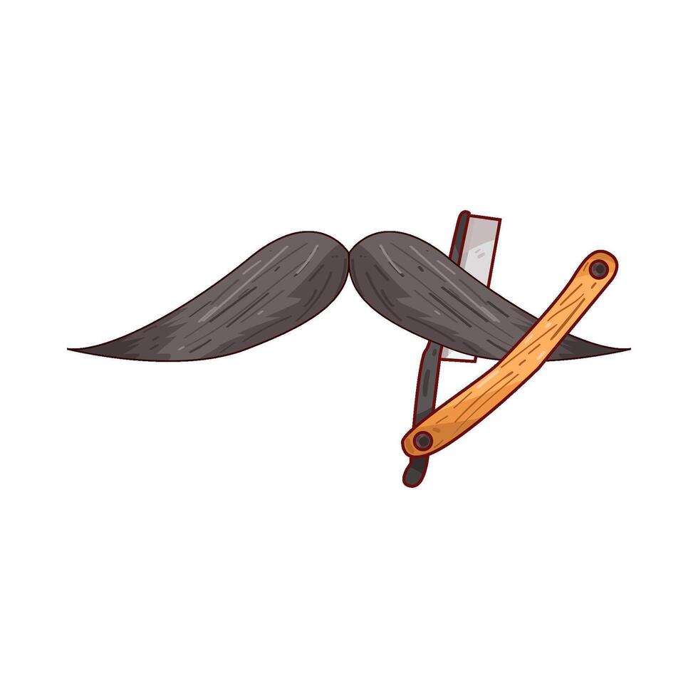 Illustration of mustache vector