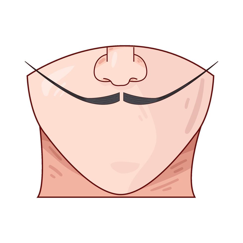 Illustration of mustache vector