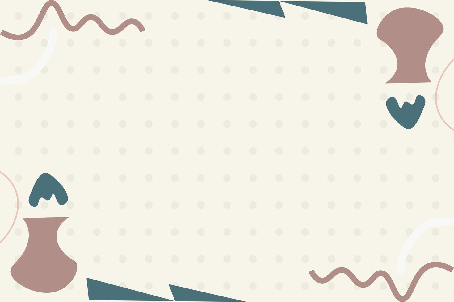 Minimal doodle frame element background template vector