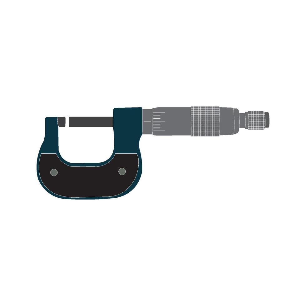 micrometer measuring instrument icon vector