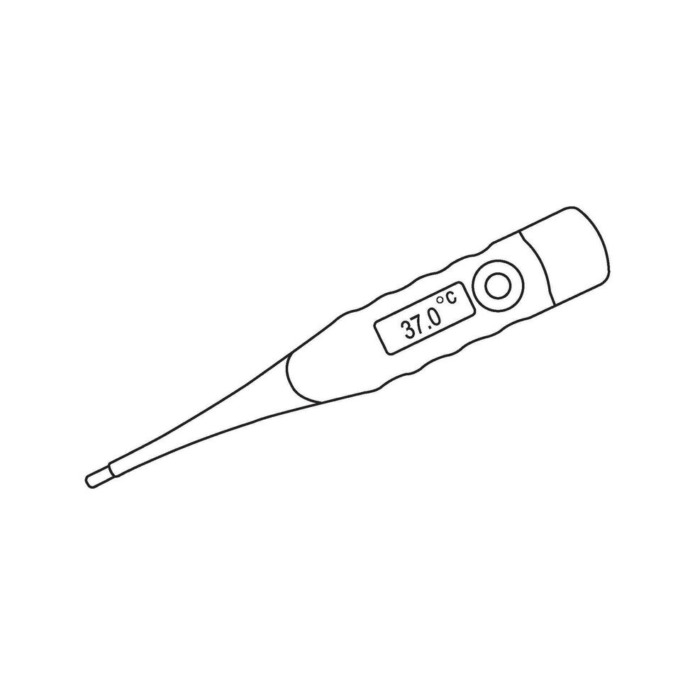 digital thermometer icon vector