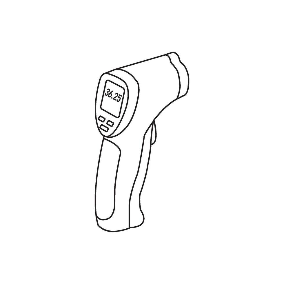 digital thermometer icon vector