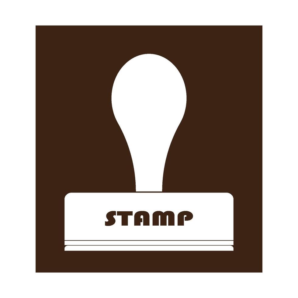 stamp icon design vector