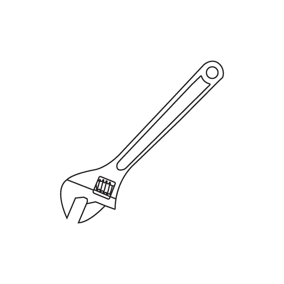 wrench icon design vector